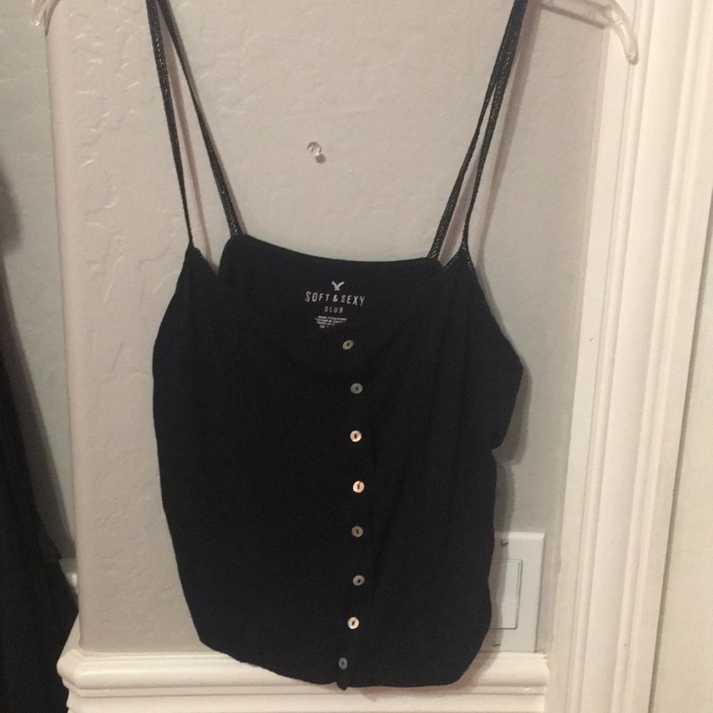 Black Cropped Tank